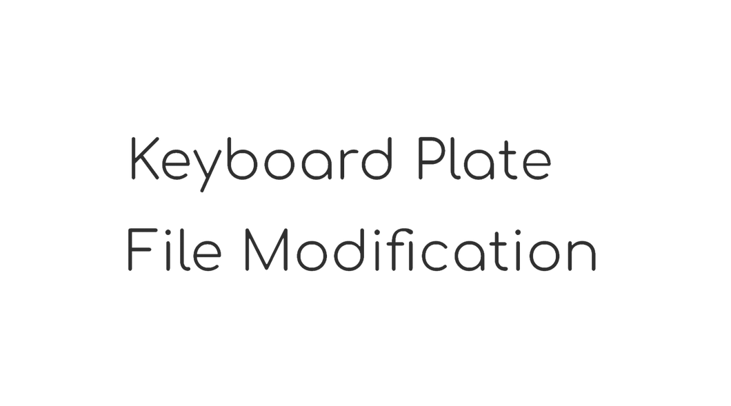 Plate File Modification Fee